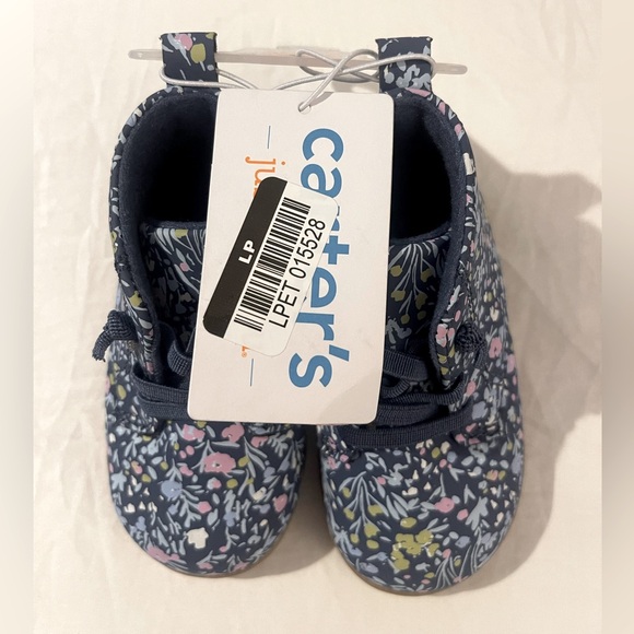 Carter's "Just One You" Floral Infant/Toddler Baby Girl Booties Size 4 Slip On - Picture 2 of 5